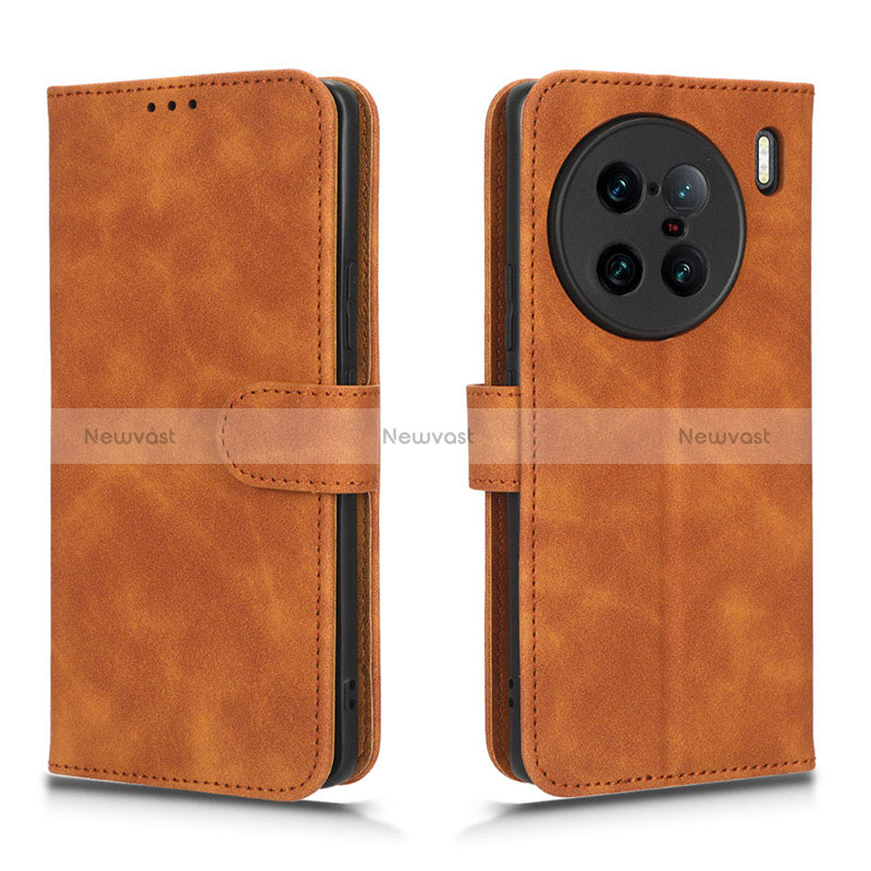 Leather Case Stands Flip Cover Holder L01Z for Vivo X90 Pro+ Plus 5G