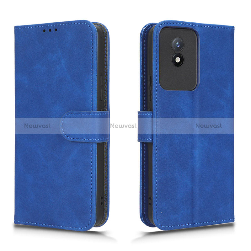 Leather Case Stands Flip Cover Holder L01Z for Vivo Y11 (2023)