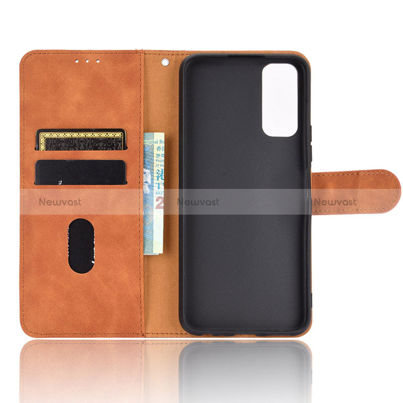 Leather Case Stands Flip Cover Holder L01Z for Vivo Y12s (2021)