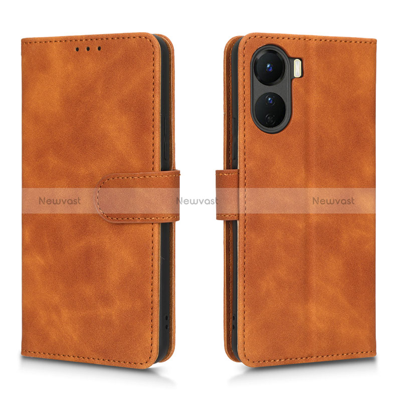 Leather Case Stands Flip Cover Holder L01Z for Vivo Y16