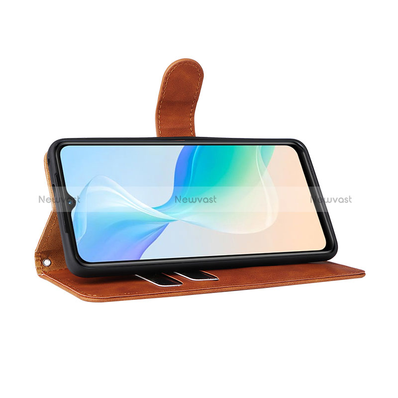 Leather Case Stands Flip Cover Holder L01Z for Vivo Y33e 5G