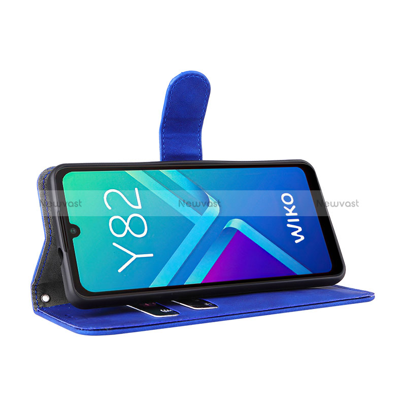 Leather Case Stands Flip Cover Holder L01Z for Wiko Y82