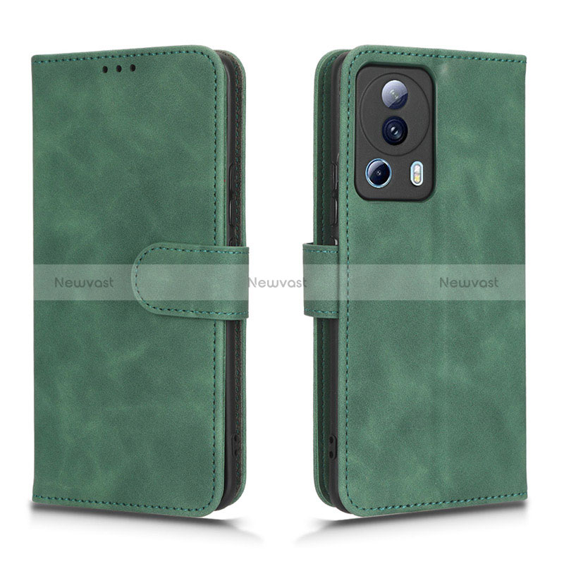 Leather Case Stands Flip Cover Holder L01Z for Xiaomi Civi 2 5G Green