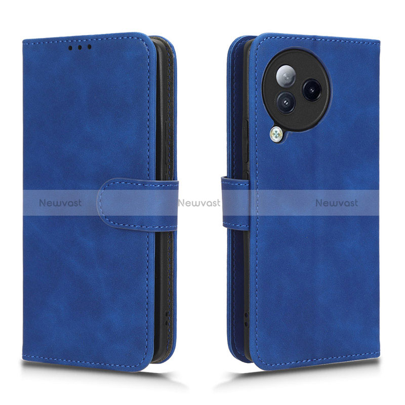 Leather Case Stands Flip Cover Holder L01Z for Xiaomi Civi 3 5G Blue