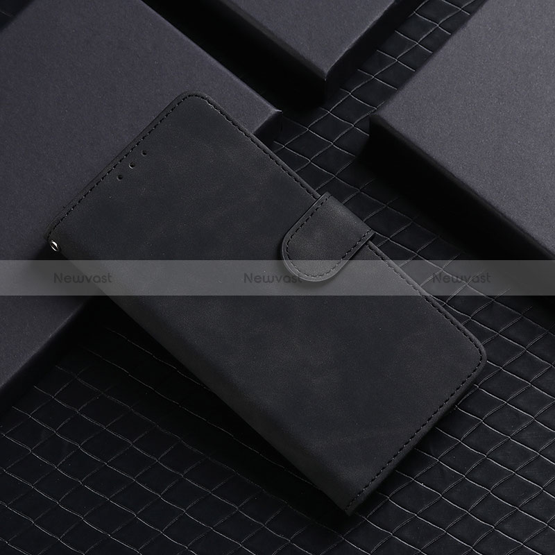 Leather Case Stands Flip Cover Holder L01Z for Xiaomi POCO C3 Black