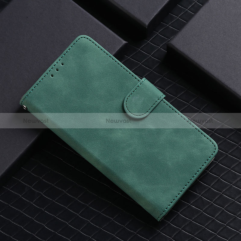 Leather Case Stands Flip Cover Holder L01Z for Xiaomi POCO C3 Green