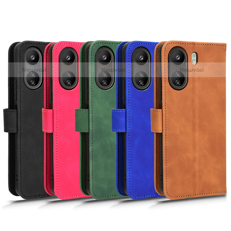 Leather Case Stands Flip Cover Holder L01Z for Xiaomi Poco C65