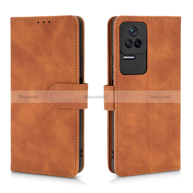 Leather Case Stands Flip Cover Holder L01Z for Xiaomi Poco F4 5G