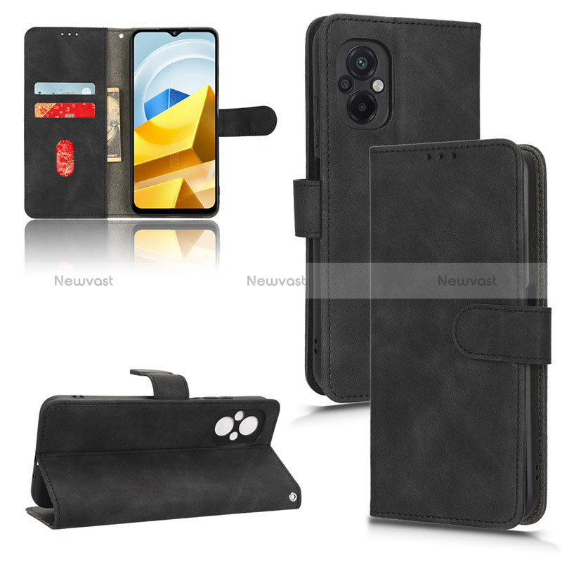 Leather Case Stands Flip Cover Holder L01Z for Xiaomi Poco M5 4G