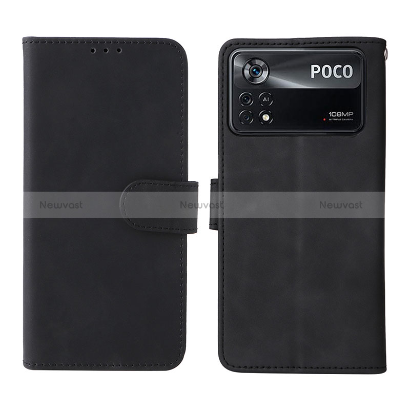 Leather Case Stands Flip Cover Holder L01Z for Xiaomi Poco X4 Pro 5G