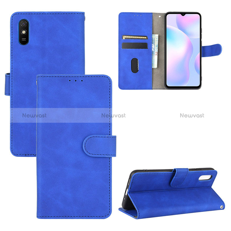 Leather Case Stands Flip Cover Holder L01Z for Xiaomi Redmi 9i