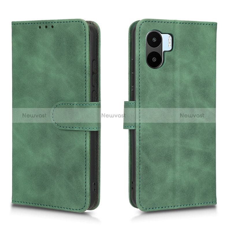 Leather Case Stands Flip Cover Holder L01Z for Xiaomi Redmi A1 Green