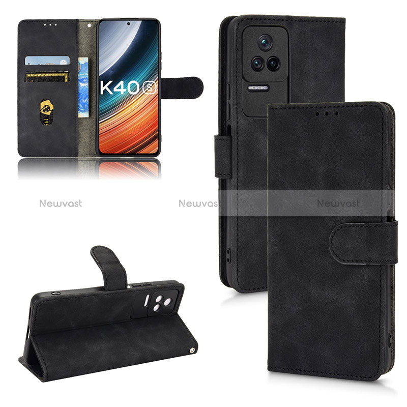 Leather Case Stands Flip Cover Holder L01Z for Xiaomi Redmi K40S 5G