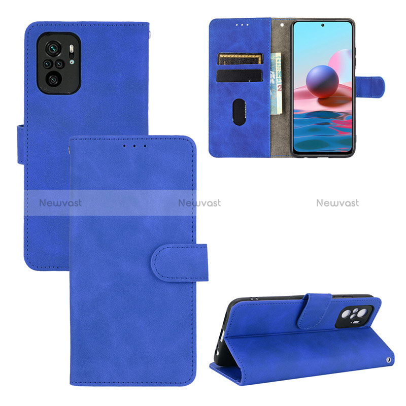 Leather Case Stands Flip Cover Holder L01Z for Xiaomi Redmi Note 10 4G