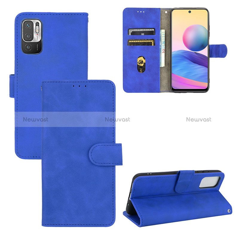 Leather Case Stands Flip Cover Holder L01Z for Xiaomi Redmi Note 10 5G