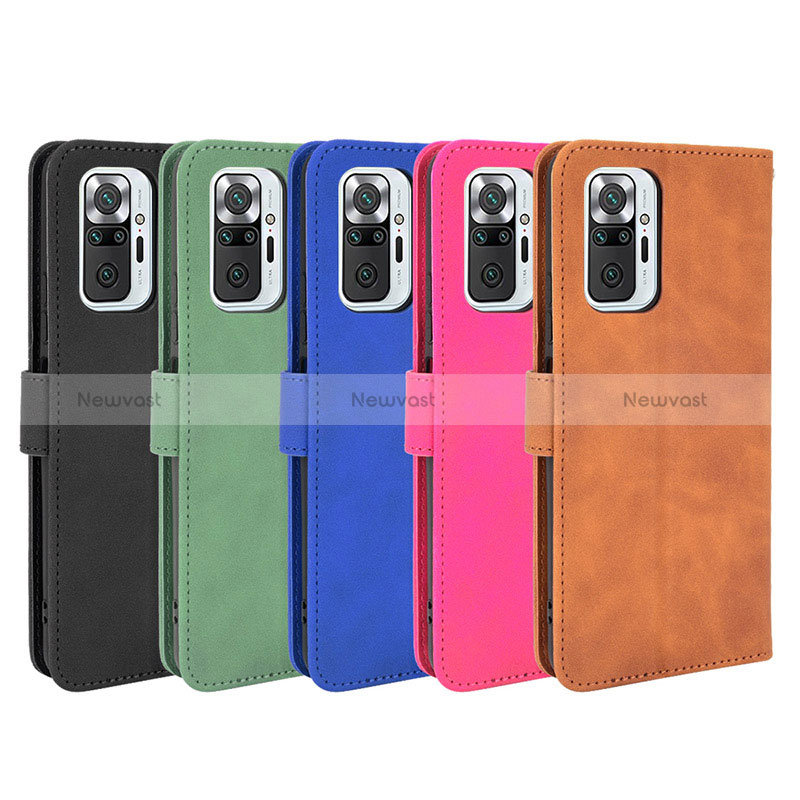 Leather Case Stands Flip Cover Holder L01Z for Xiaomi Redmi Note 10 Pro 4G