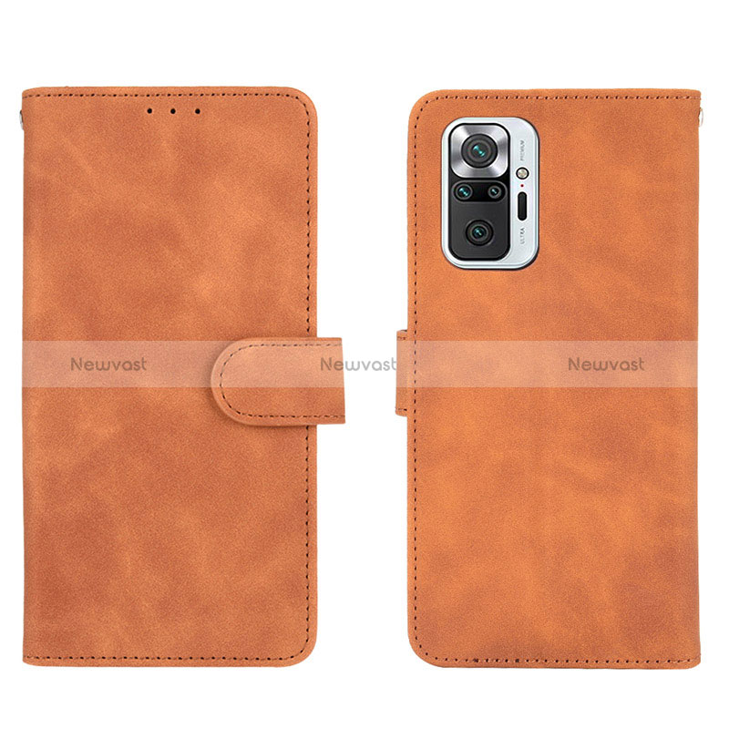 Leather Case Stands Flip Cover Holder L01Z for Xiaomi Redmi Note 10 Pro 4G