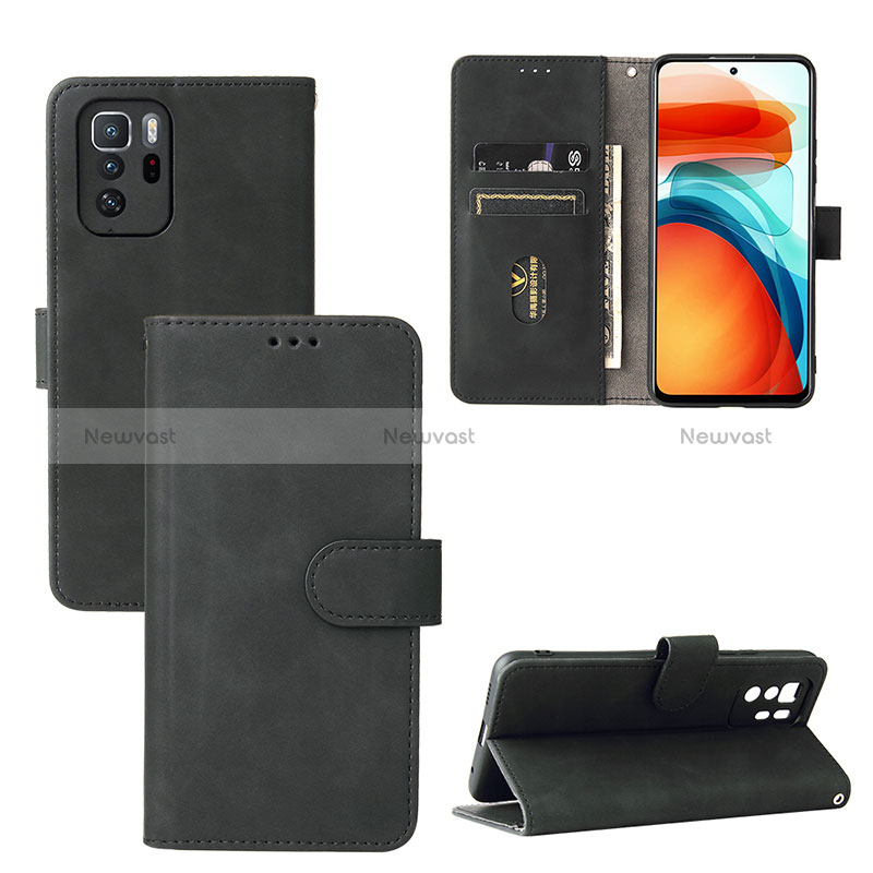 Leather Case Stands Flip Cover Holder L01Z for Xiaomi Redmi Note 10 Pro 5G