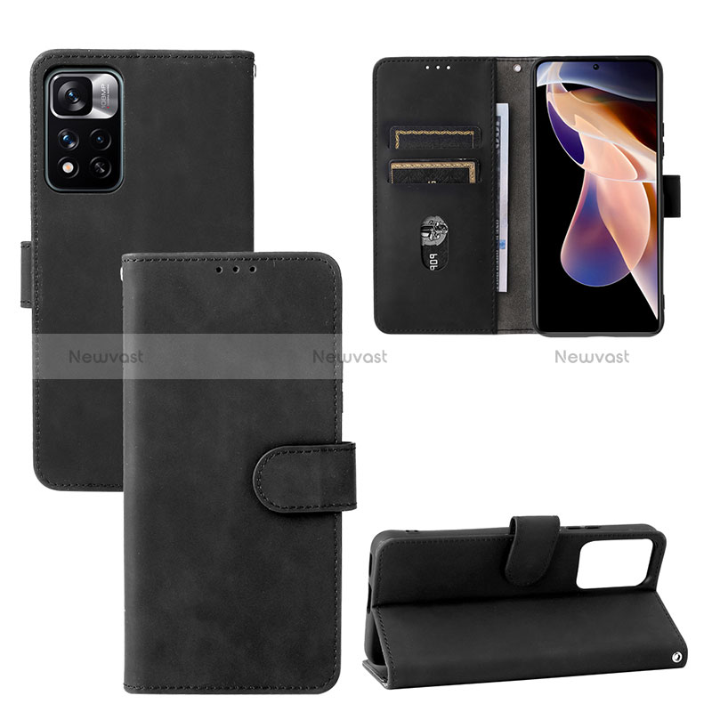 Leather Case Stands Flip Cover Holder L01Z for Xiaomi Redmi Note 11 Pro+ Plus 5G