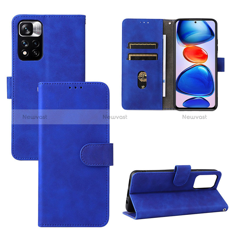 Leather Case Stands Flip Cover Holder L01Z for Xiaomi Redmi Note 11T 5G