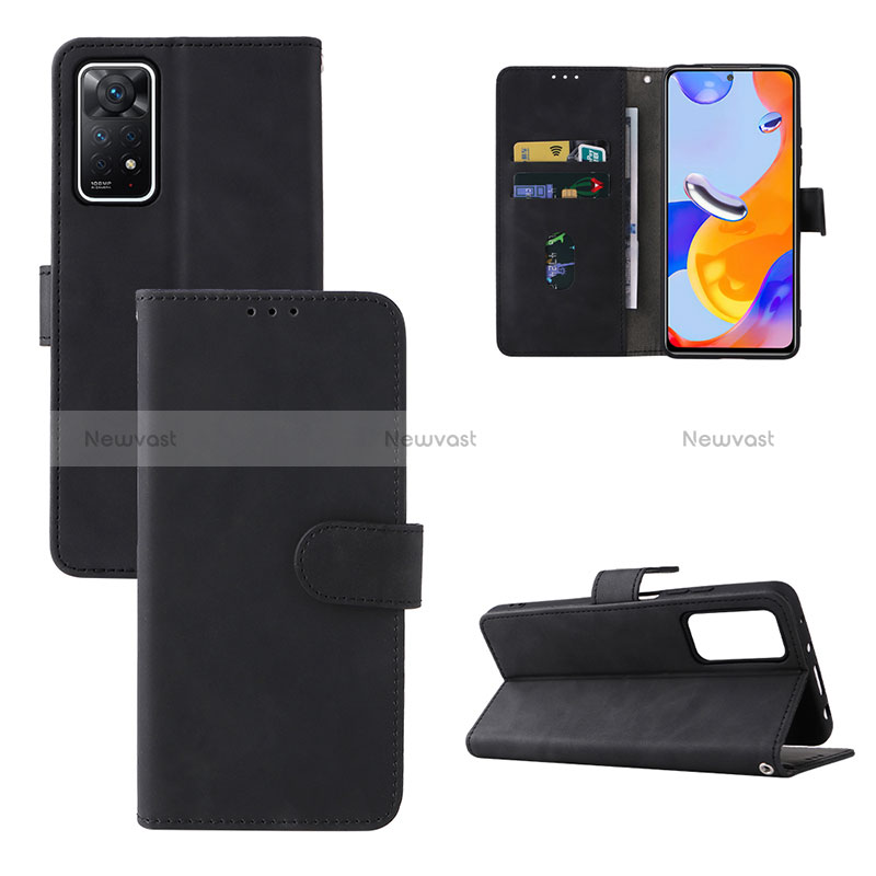 Leather Case Stands Flip Cover Holder L01Z for Xiaomi Redmi Note 12 Pro 4G