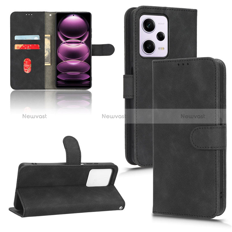 Leather Case Stands Flip Cover Holder L01Z for Xiaomi Redmi Note 12 Pro 5G