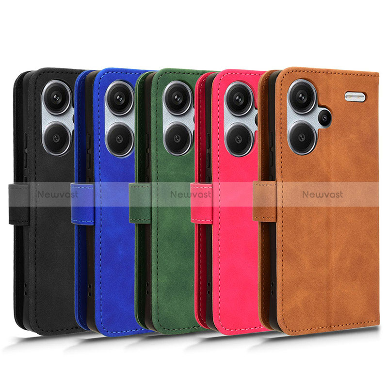 Leather Case Stands Flip Cover Holder L01Z for Xiaomi Redmi Note 13 Pro+ Plus 5G