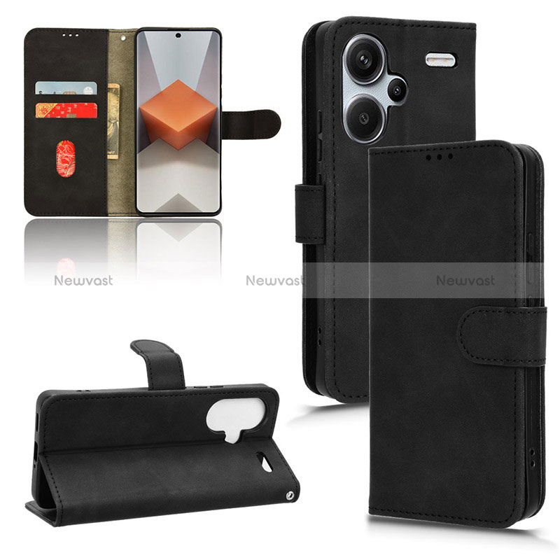 Leather Case Stands Flip Cover Holder L01Z for Xiaomi Redmi Note 13 Pro+ Plus 5G