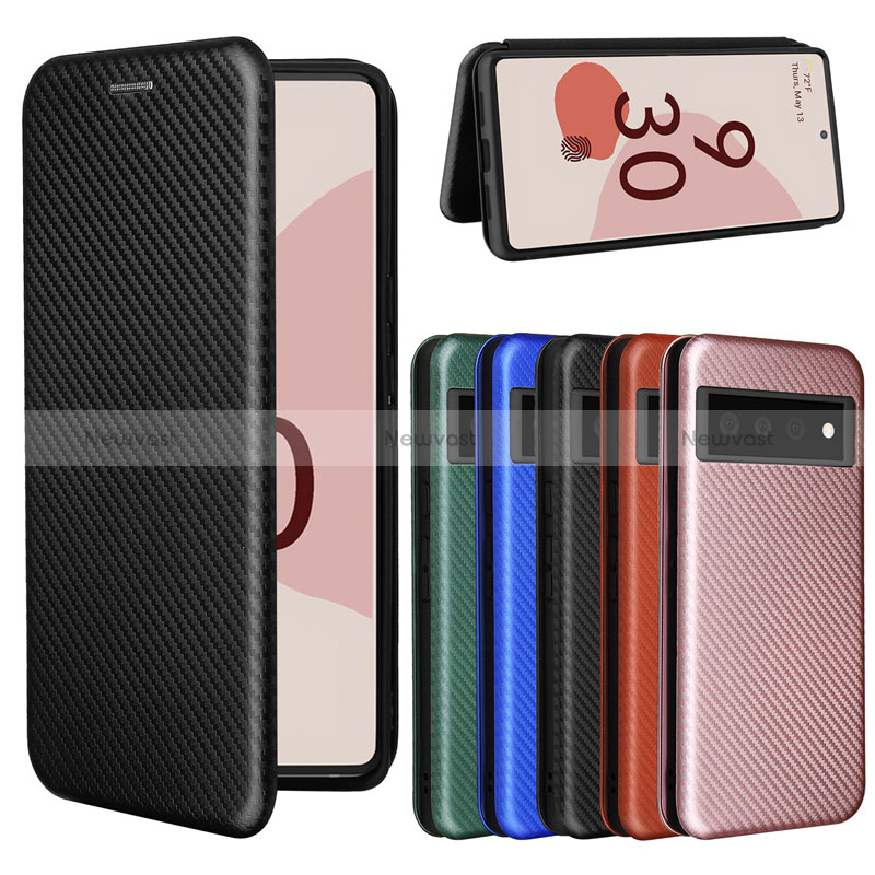 Leather Case Stands Flip Cover Holder L02Z for Google Pixel 6 5G