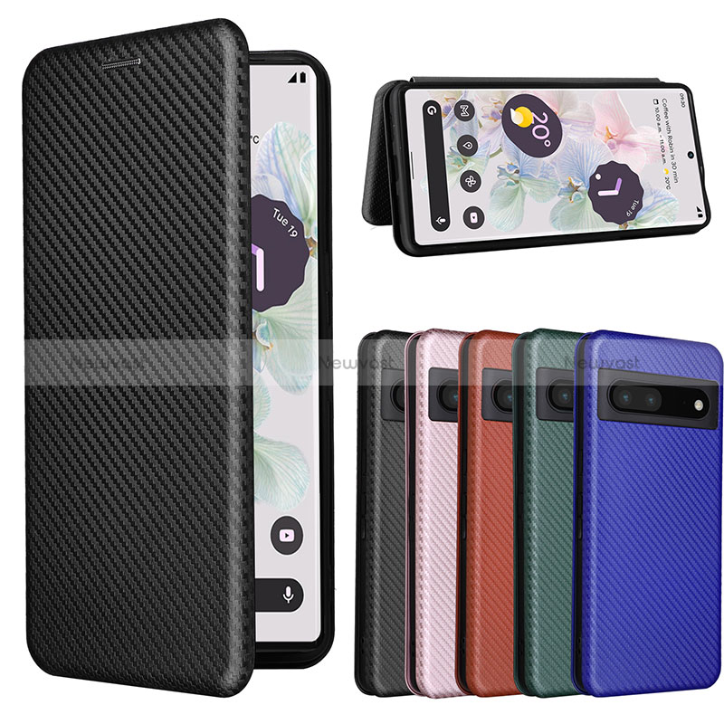 Leather Case Stands Flip Cover Holder L02Z for Google Pixel 7 Pro 5G