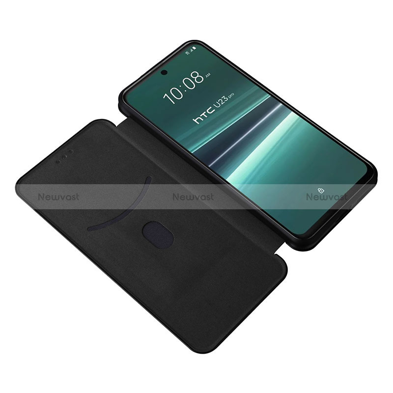 Leather Case Stands Flip Cover Holder L02Z for HTC U23 Pro 5G