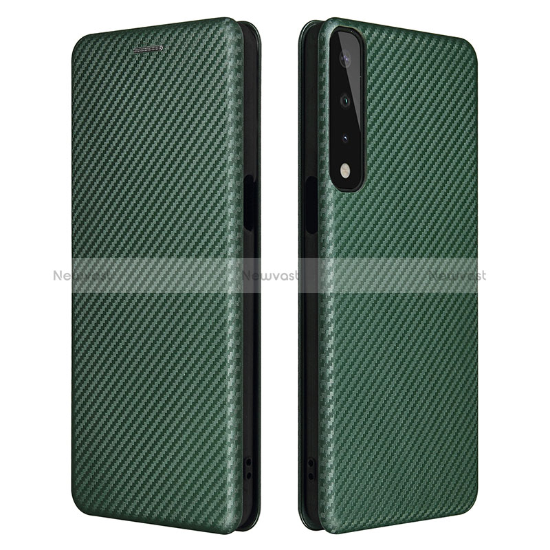 Leather Case Stands Flip Cover Holder L02Z for LG Stylo 7 Green