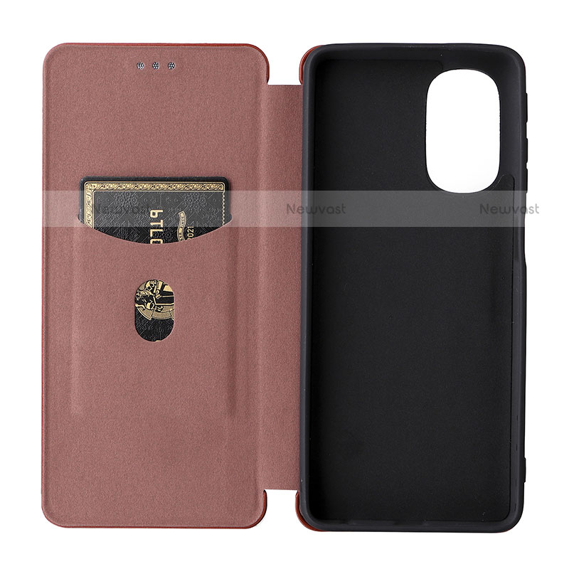 Leather Case Stands Flip Cover Holder L02Z for Motorola Moto G51 5G