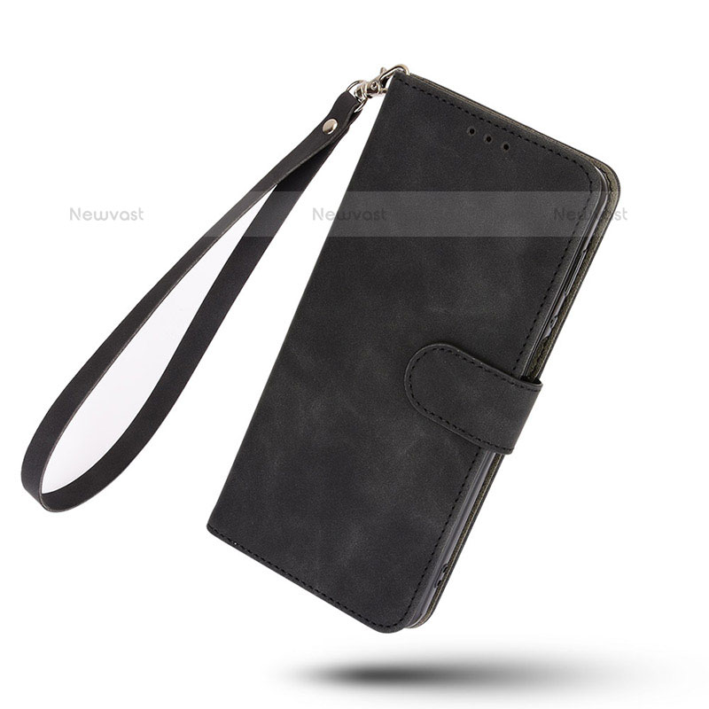 Leather Case Stands Flip Cover Holder L02Z for Nothing Phone 1 Black