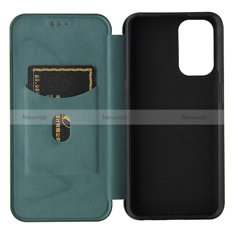 Leather Case Stands Flip Cover Holder L02Z for Oppo A54 5G