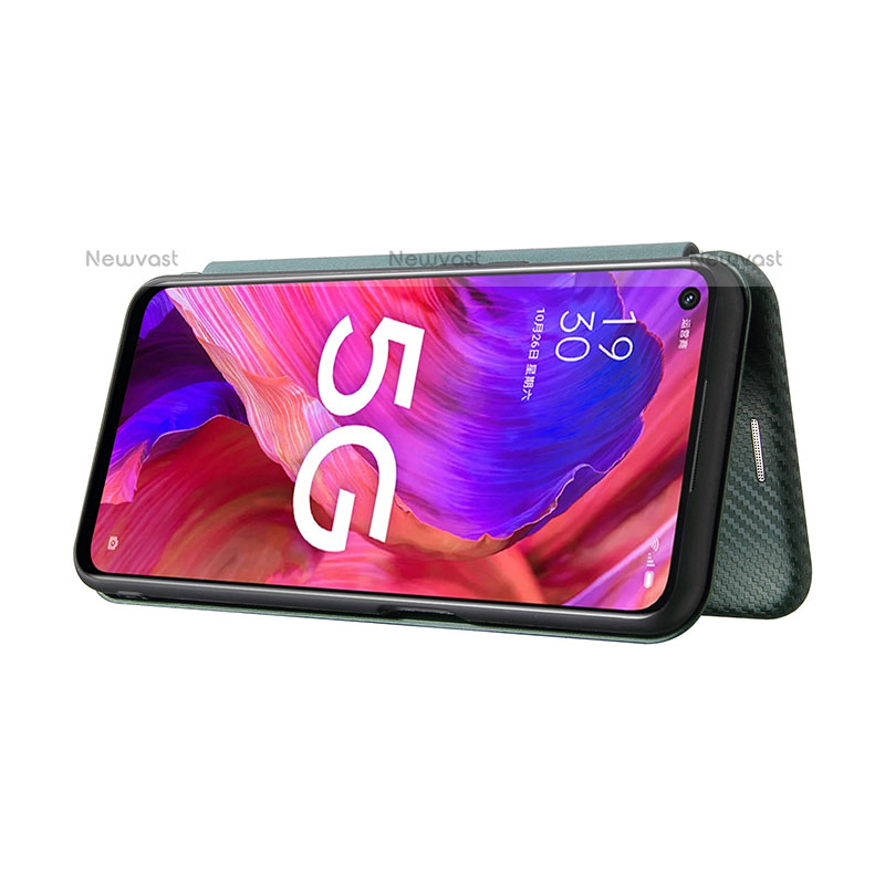 Leather Case Stands Flip Cover Holder L02Z for Oppo A93 5G
