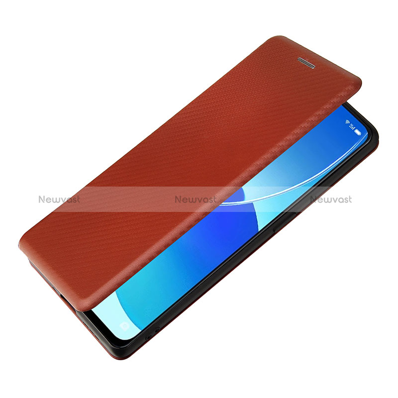 Leather Case Stands Flip Cover Holder L02Z for Oppo Reno6 Pro 5G