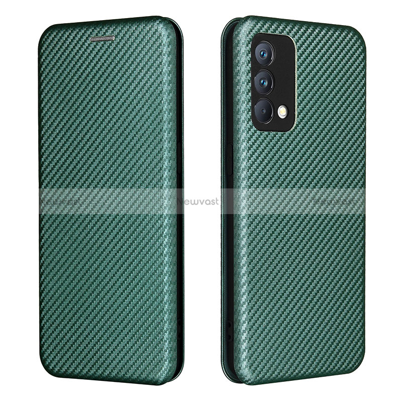 Leather Case Stands Flip Cover Holder L02Z for Realme GT Master 5G Green