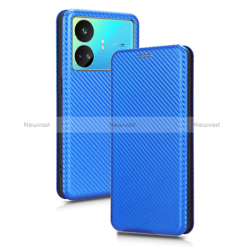 Leather Case Stands Flip Cover Holder L02Z for Realme GT Neo5 SE 5G Blue