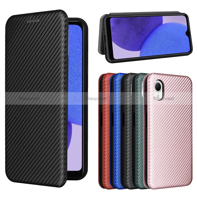 Leather Case Stands Flip Cover Holder L02Z for Samsung Galaxy A23s