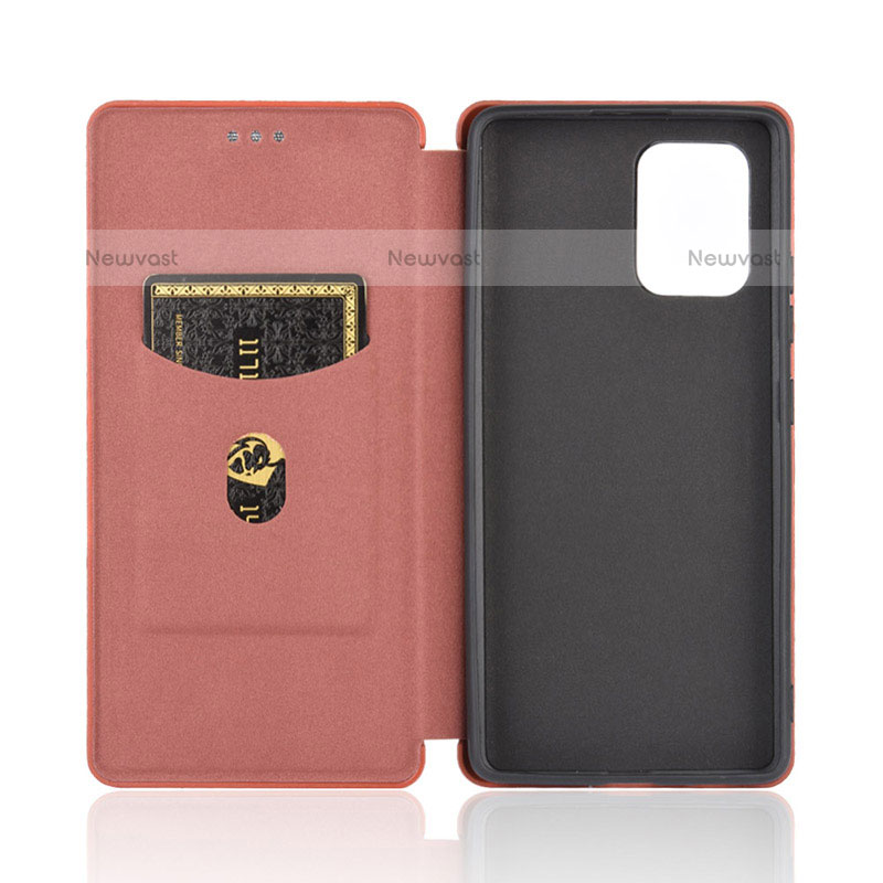 Leather Case Stands Flip Cover Holder L02Z for Samsung Galaxy A91