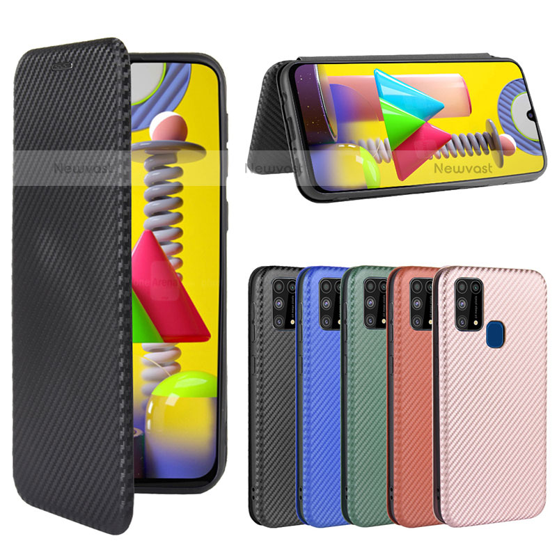 Leather Case Stands Flip Cover Holder L02Z for Samsung Galaxy M31