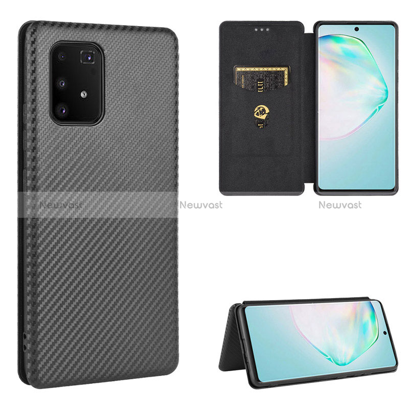 Leather Case Stands Flip Cover Holder L02Z for Samsung Galaxy S10 Lite