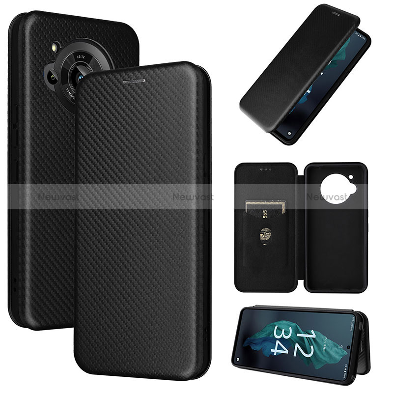 Leather Case Stands Flip Cover Holder L02Z for Sharp Aquos R7