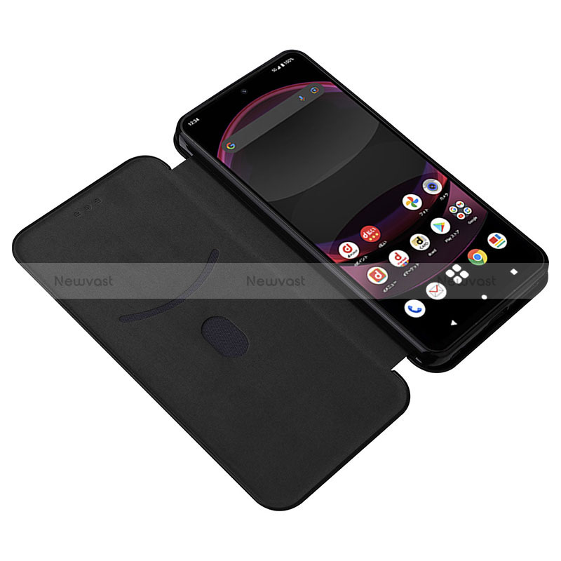 Leather Case Stands Flip Cover Holder L02Z for Sharp Aquos R8 Pro