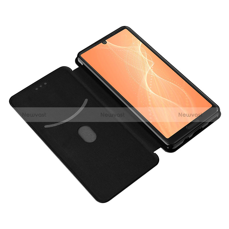 Leather Case Stands Flip Cover Holder L02Z for Sharp Aquos Sense6