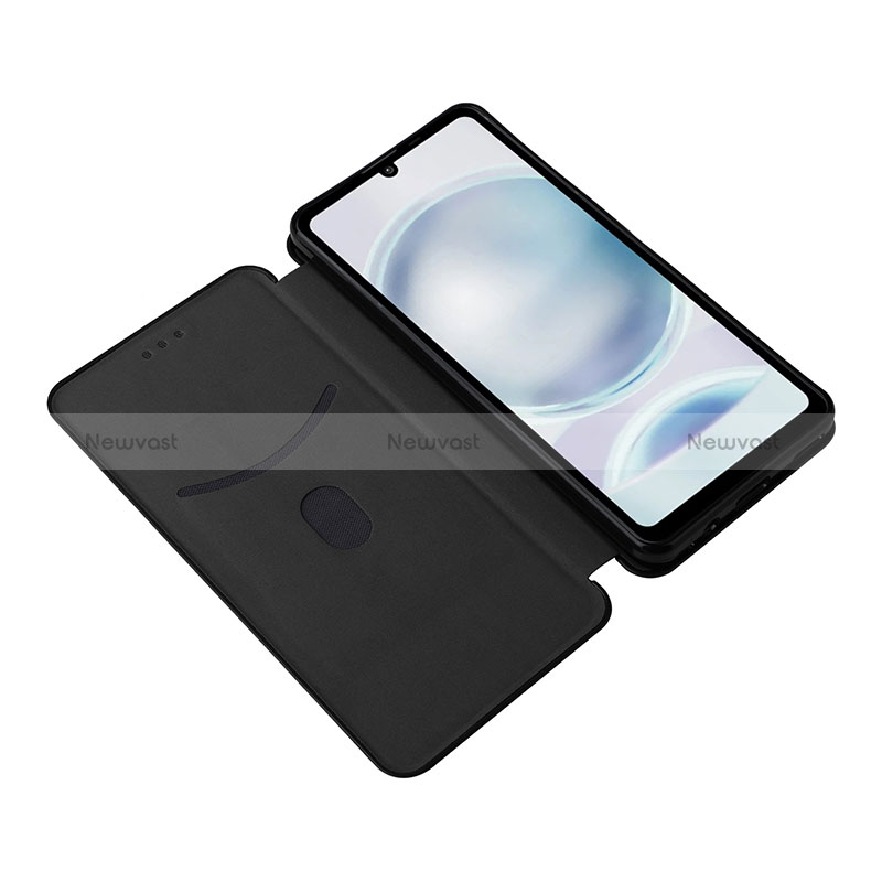 Leather Case Stands Flip Cover Holder L02Z for Sharp Aquos Sense8