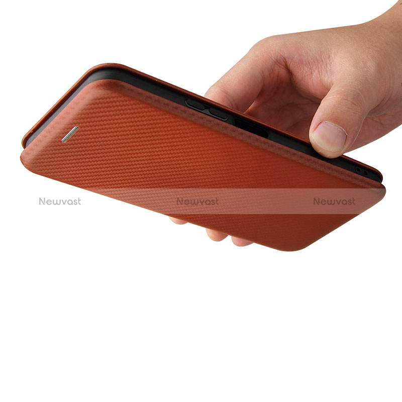 Leather Case Stands Flip Cover Holder L02Z for Vivo iQOO U3 5G
