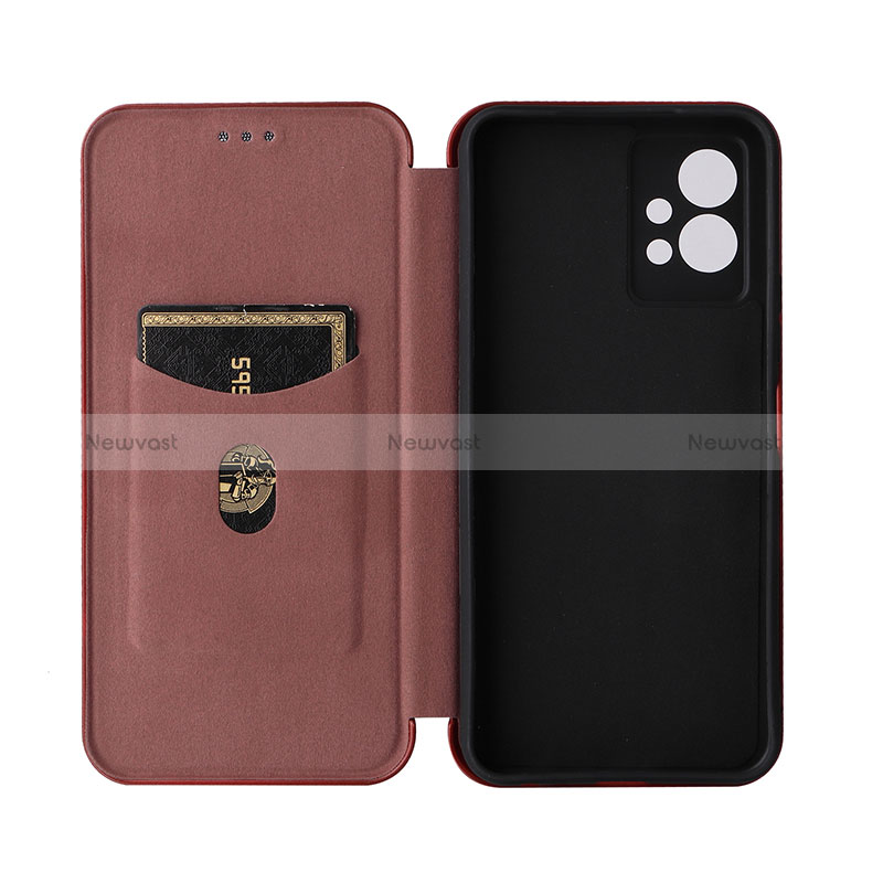 Leather Case Stands Flip Cover Holder L02Z for Vivo iQOO Z6 5G