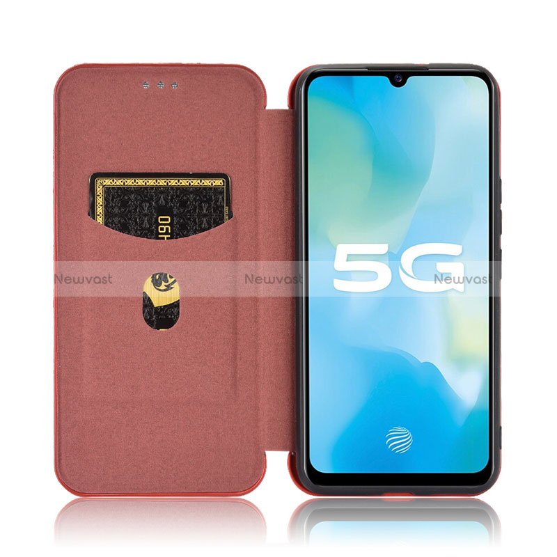 Leather Case Stands Flip Cover Holder L02Z for Vivo Y73s 5G